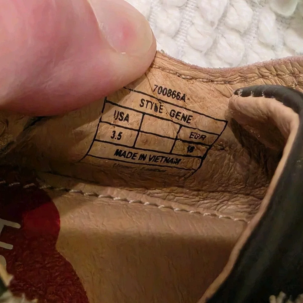 Umi Baby Infant  Brown Leather Shoes Booties US 3.5 Unisex Newborn